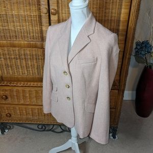 Ralph Lauren Pink/Ivory Tweed Jacket SIZE 12P